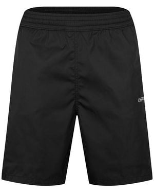 Off-White c/o Virgil Abloh Surfer Quick Drying Knee Length Swim Shorts - Black