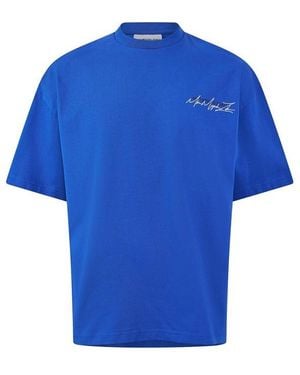 MKI Miyuki-Zoku Script T-Shirt - Blue
