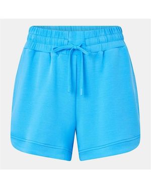 Varley Ollie Fleece Jogger Shorts - Blue