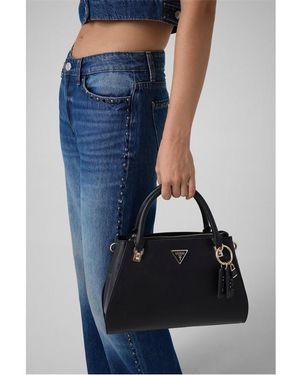 Guess Noelle Satchel Bag - Black