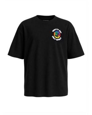 PRETTY BOY UGLY WORLD Pbuw New World T-Shirt - Black