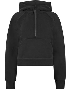 lululemon Logo Cotton Oversized Zipped Hoodie - Black