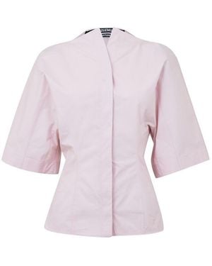 Jacquemus Plain Short Sleeve Shirt - Purple