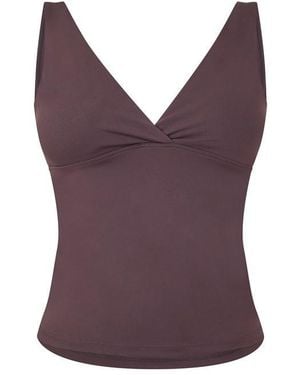 Tala Dayflex V Neck Vest Longer Length - Purple