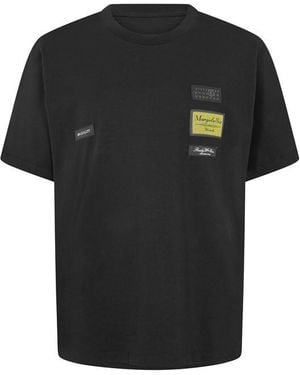 MM6 by Maison Margiela Label T-Shirt - Black