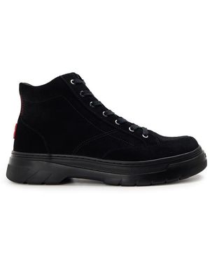 HUGO Urian Derb Casual Low-Top Trainers - Black