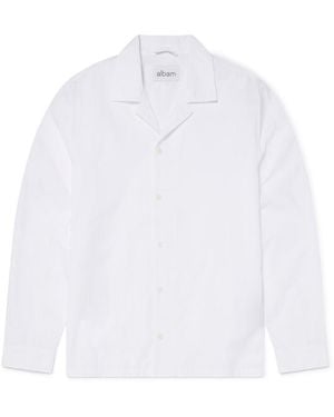 Albam Long Sleeve Plain Shirt - Blue