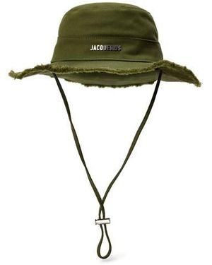 Jacquemus Jacquard Bucket Hat - Green