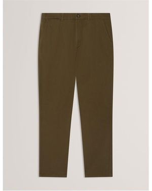 Ted Baker Slim Fit Chinos - Green