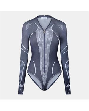 Off-White c/o Virgil Abloh Race Bodysuit - Blue
