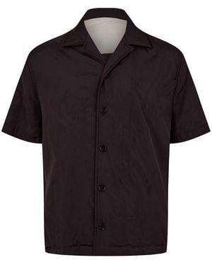 Bottega Veneta Plain Short-Sleeve Shirt - Black