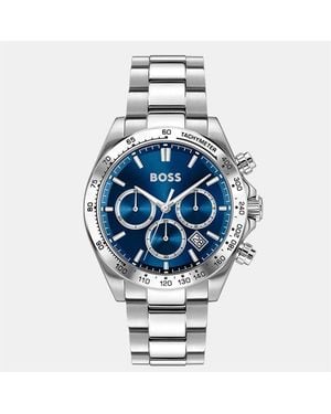 BOSS Gents Hero 2.0 Chrono Stainless Steel Watch - Blue