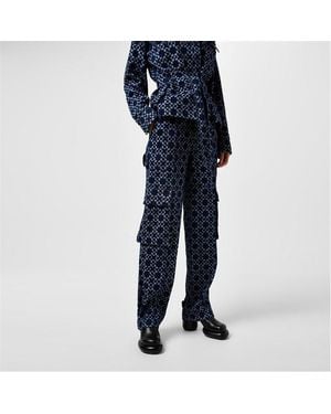 Jonathan Simkhai Santo Cargo Trouser - Blue