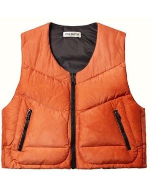 Cole Buxton Down-Insulated Vest - Orange