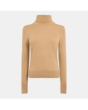 BOSS Fasecta Knitted Top - Natural