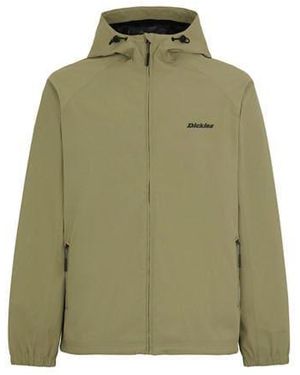 Dickies Ronan Water Resistant Hooded Long Sleeve Rain Anorak - Green