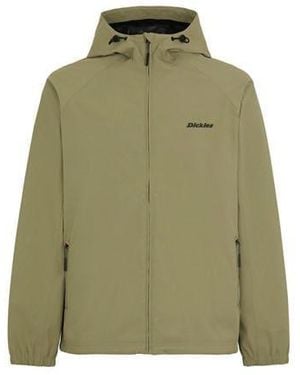 Dickies Ronan Water Resistant Hooded Long Sleeve Rain Anorak - Green