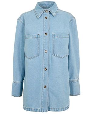 JOSEPH Idar Dnm Shrt Ld61 - Blue