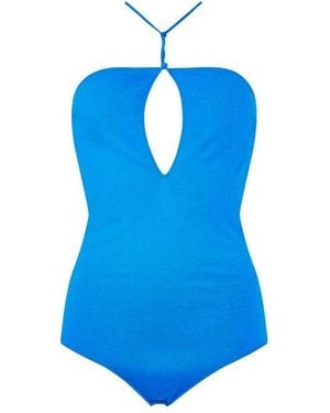 Bottega Veneta Clean-Lined Streamlined Fit Bodysuit - Blue