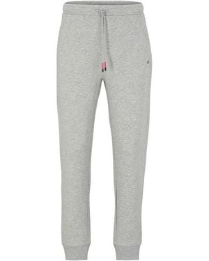 BOSS Hadiko Closed Hem Fleece Joggers - Grey