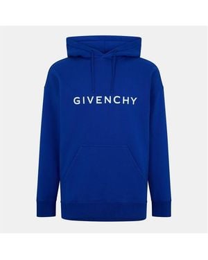 Givenchy Logo Oth Hoodie - Blue