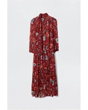RIXO London Adalind Boho Dress - Red