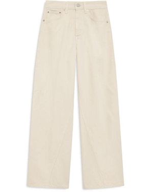Anine Bing Wide Leg Jeans - White