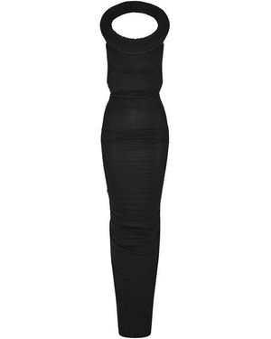 Off-White c/o Virgil Abloh Vi Tube Viscose Sleeveless Maxi Dress - Black
