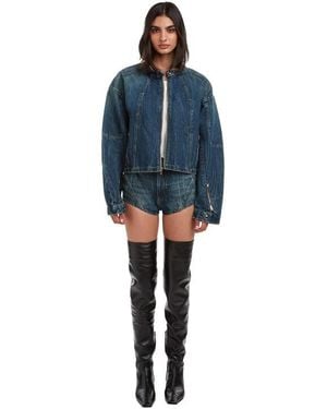 EB DENIM Logan Moto Jacket - Blue