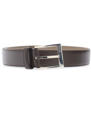 BOSS Ellotyo Sz35 10200670 02 Leather Belt - Grey