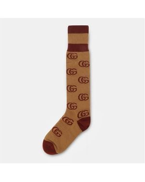 Gucci Crew Socks - Brown