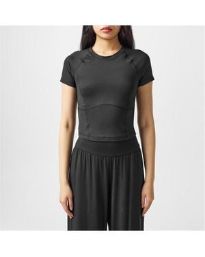 Sweaty Betty All-Day Cropped T-Shirt - Black