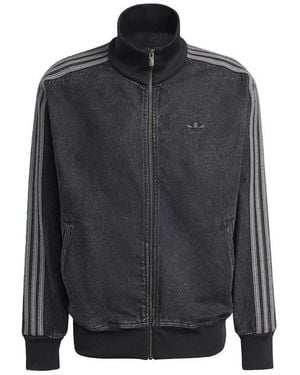 adidas Originals Adicolor Denim Firebird Track Top - Black