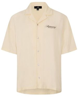 Represent Patterned Short Sleeve Shirt - Natural