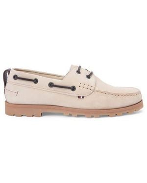 Tommy Hilfiger Boat Shoe Suede Low-Top Trainers - Pink