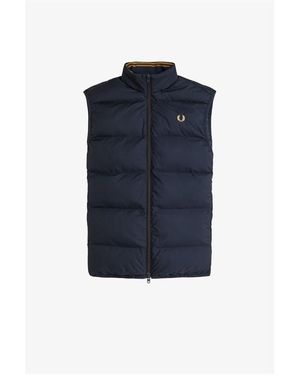 Fred Perry Insulated Quilted Gilet - Blue