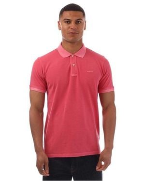 GANT Sunfaded Piqu¿ Polo Shirt - Red