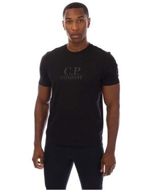 C.P. Company Embossed Logo T-Shirt - Black