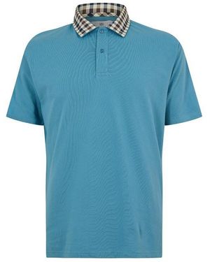 Aquascutum Short Sleeve Polo Shirt - Blue