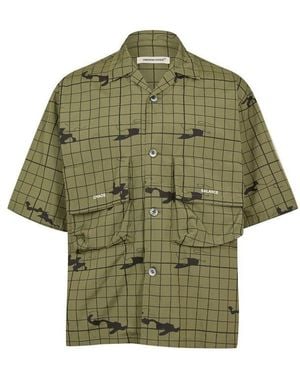 Undercover Night Camo Short Sleeve Patterned Shirt - Green