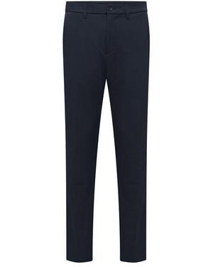 BOSS T Commuter Straight Leg Trousers - Blue