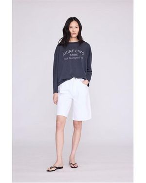 Anine Bing Paris Stencil T-Shirt - Blue