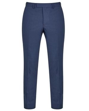 Richard James Wilder Navy Tailored Fit Suit Trousers - Blue