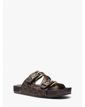 MICHAEL Michael Kors Byers Flat Sandals - Brown