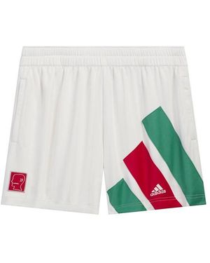 BRAIN DEAD X ADIDAS Woven Tracksuit Shorts - Natural