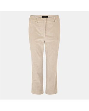 Weekend by Maxmara Tailored Straight Leg Trousers - Natural