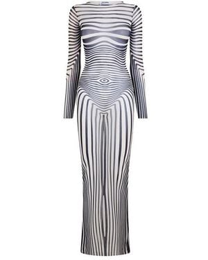 Jean Paul Gaultier Morph Maxi Dress - Blue