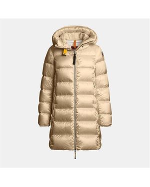 Parajumpers Marion Hooded Duck Down Water Resistant Short Puffer Jacket - Natural