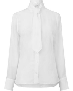 McQueen Alex Long Sleeve Tie Ld63 - White