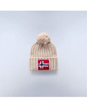 Napapijri Semiury Beanie Hat Adults - White